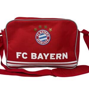 FC Bayern Flap top Messenger Bag Football Club Sport Soccer Red
